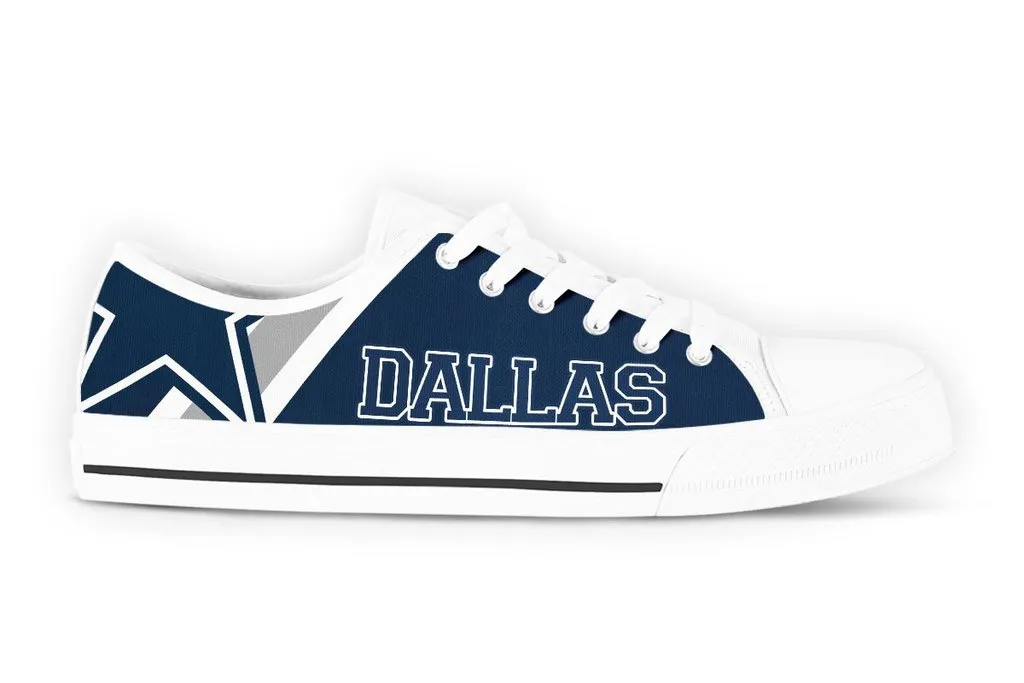 Dallas Cowboys Women Shoes Casual Canvas Sneakers
