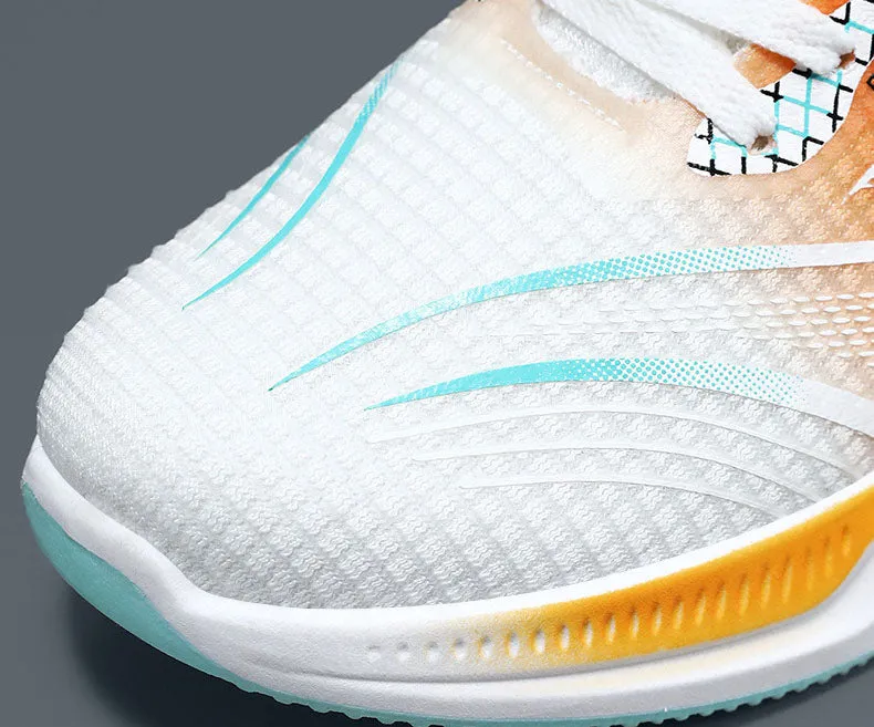 Gradient Graphic Sneakers for Men with Breathable Mesh