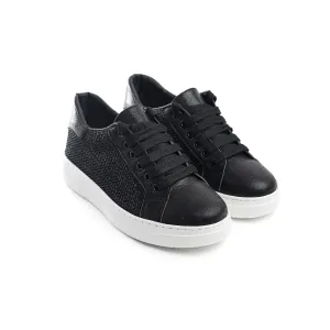 Mesh Panel Sneakers